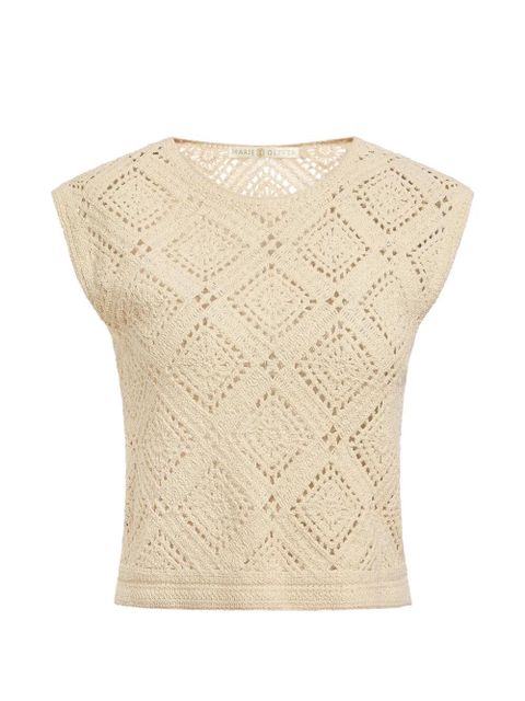 Marie Oliver Rainey crochet blouse - Neutrals - zdjęcie produktu nr 1
