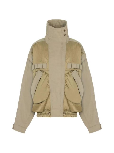 Balmain twill cotton bomber jacket - Green - zdjęcie produktu nr 1