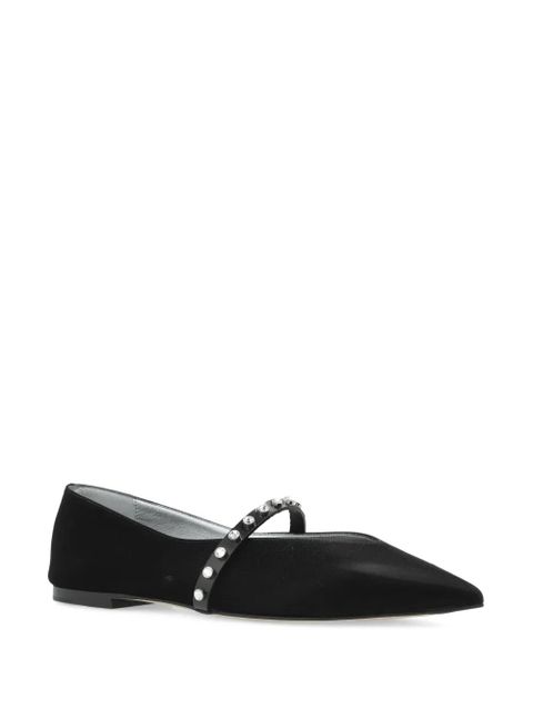 Alexander McQueen stud-detailing ballet flats - Black - zdjęcie produktu nr 2