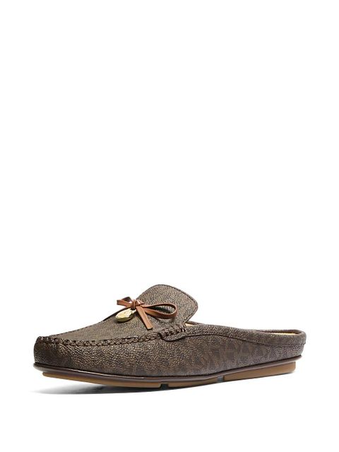Michael Kors Greta monogram-pattern mules - Brown