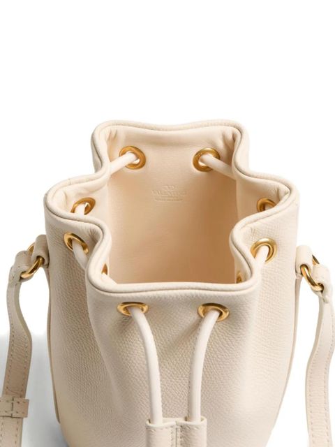 Valentino Garavani mini VLogo Signature bucket bag - Neutrals