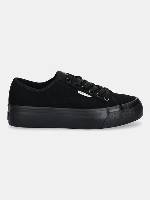 Calvin Klein tenisówki zamszowe VULC FLATF LACE UP SUE/WL CK kolor czarny YW0YW02000 - zdjęcie produktu nr 2