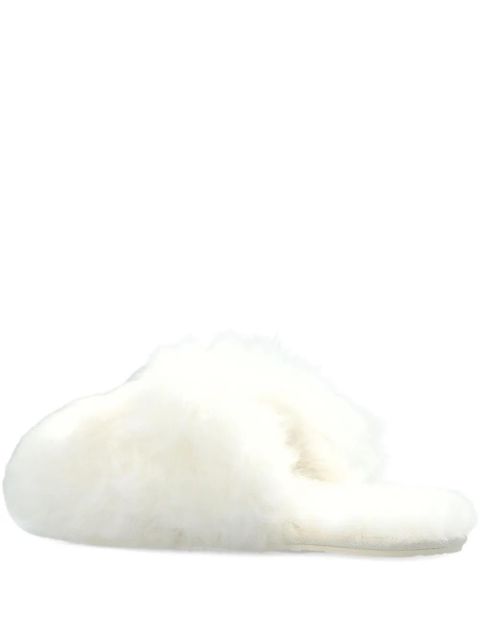 UGG fur-lined slippers - White