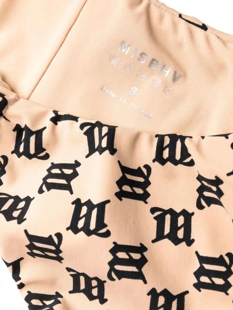MISBHV monogram-pattern bikini bottoms - Neutrals
