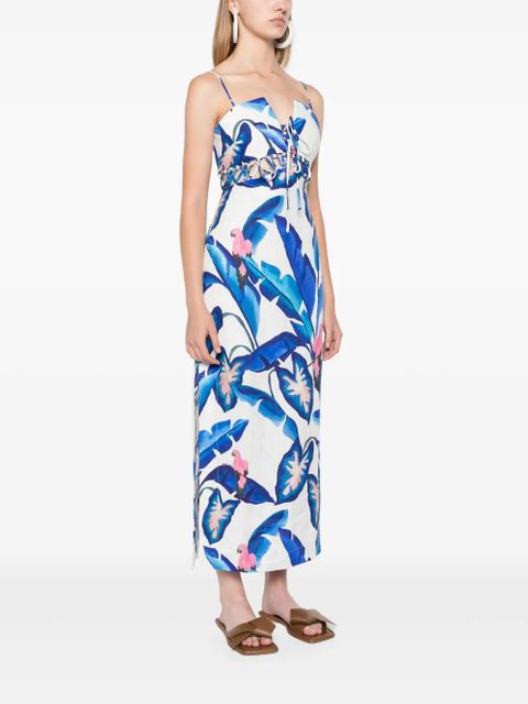 FARM Rio Foliage maxi dress - White