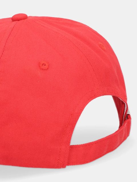 Calvin Klein czapka z daszkiem bawełniana kolor czerwony z aplikacją LV04K5026G
