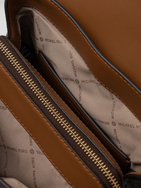 MICHAEL Michael Kors plecak damski kolor brązowy mały wzorzysty 30F5G2RB1B