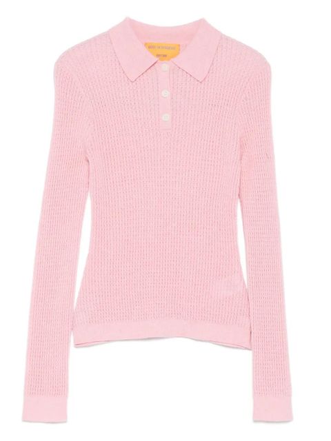 Guest In Residence long-sleeves polo top - Pink - zdjęcie produktu nr 1