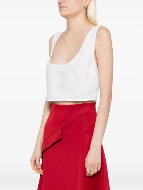 Reformation Kylie linen top - White