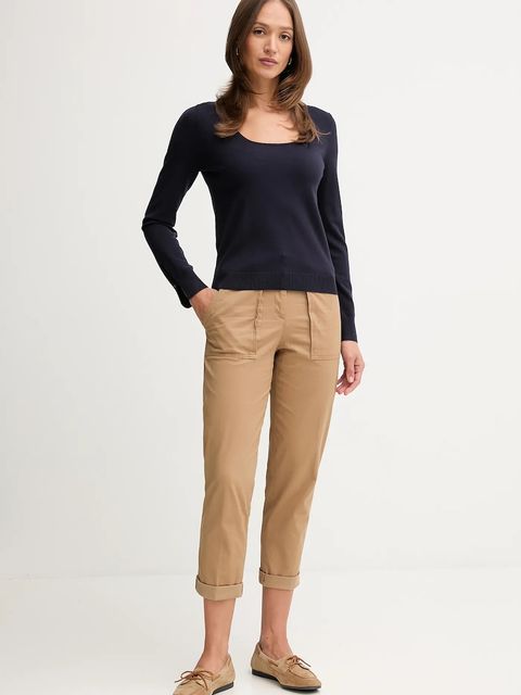 United Colors of Benetton sweter damski kolor granatowy lekki 1W2AD10E5 - zdjęcie produktu nr 2