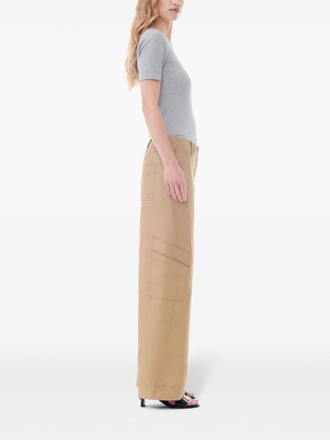 GANNI mid-rise cargo trousers - Neutrals - zdjęcie produktu nr 2