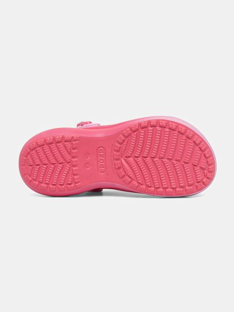 Crocs klapki Juicy Couture Bae Clog damskie kolor różowy na platformie 211104.90H