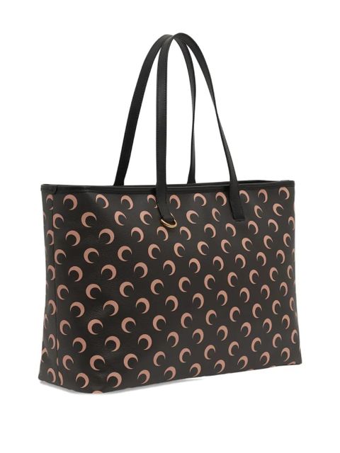 Marine Serre Moon canvas tote bag - Black - zdjęcie produktu nr 2