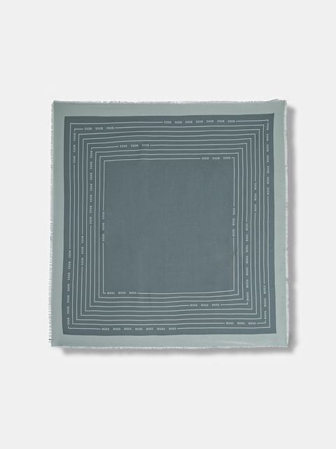 BOSS chusta z domieszką jedwabiu Laik