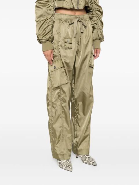 GANNI tapered cargo pants - Green - zdjęcie produktu nr 2