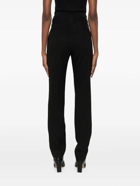 TOTEME low-waist slim trousers - Black