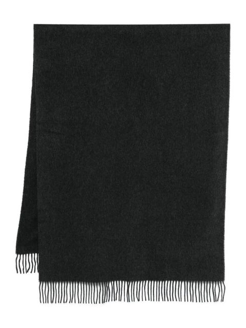 TOTEME fringed cashmere scarf - Black