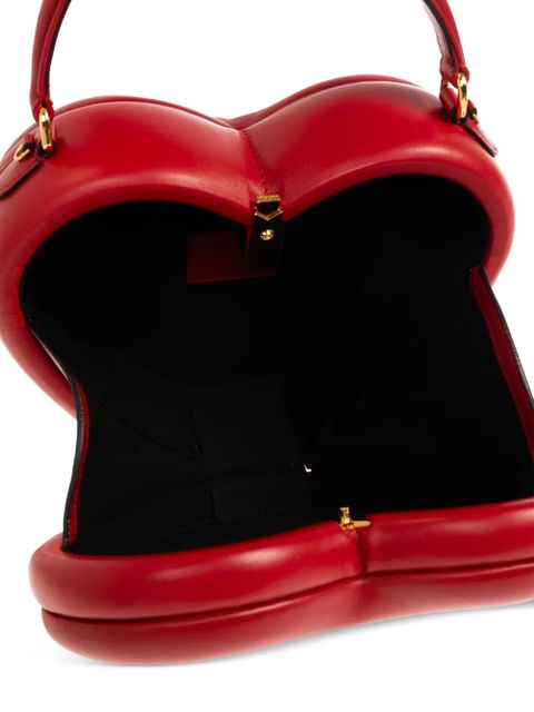 Moschino heart shaped top handle tote bag - Red