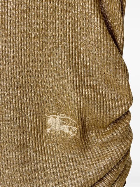 Burberry logo-embroidered tank top - Gold