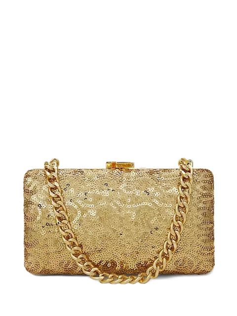 Lauren Ralph Lauren sequin chain-strap mini bag - Gold - zdjęcie produktu nr 1