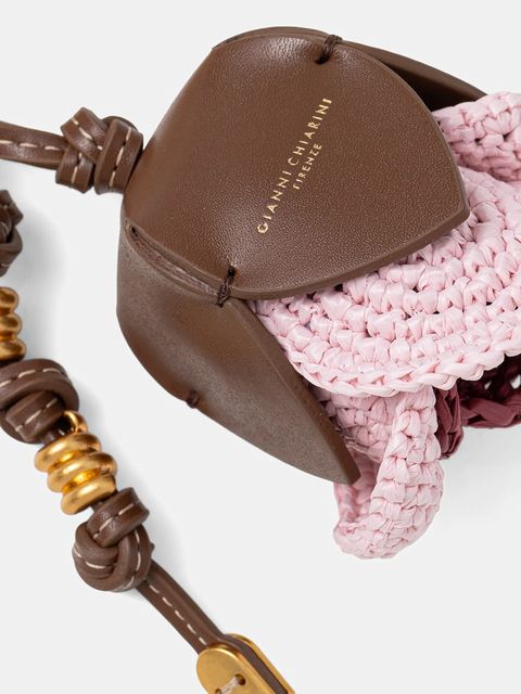 Gianni Chiarini brelok skórzany PC.STRAW.FLOWER.01 - zdjęcie produktu nr 2