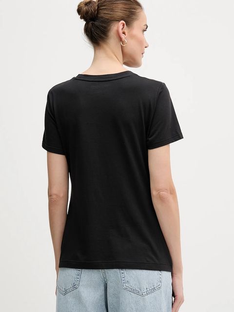Dkny t-shirt damski kolor czarny DJ6T1684 - zdjęcie produktu nr 2
