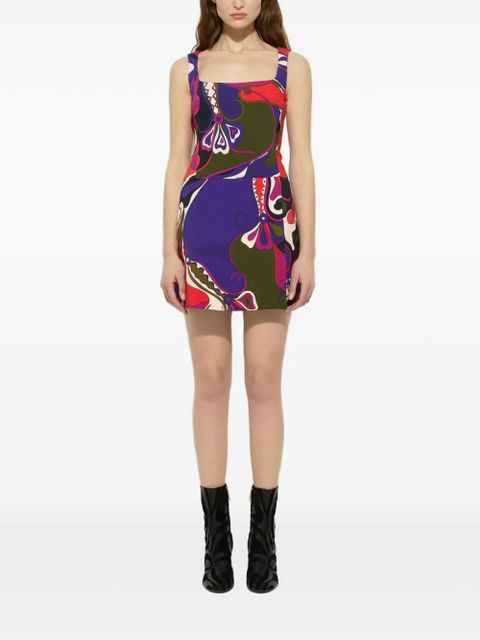 PUCCI Orchidee-print mini dress - Purple