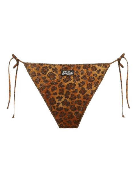 MC2 Saint Barth Marielle leopard-print bikini bottom - Brown