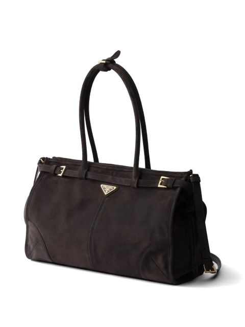 Prada large Bonnie tote bag - Brown