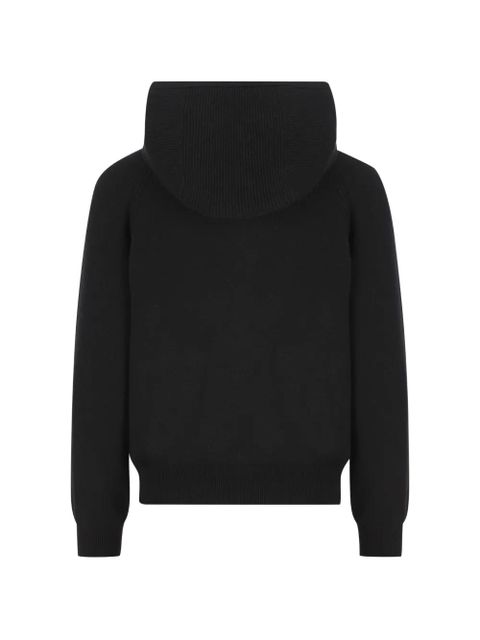 Loro Piana hooded zip-fastening cardigan - Black