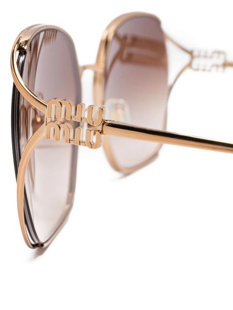 Miu Miu Eyewear square-frame sunglasses - Gold