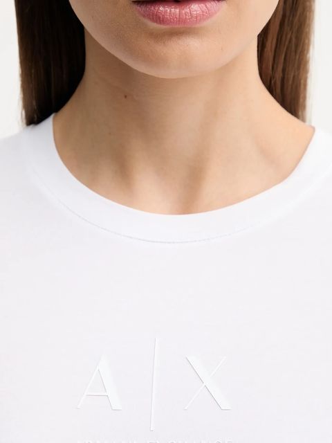 Armani Exchange t-shirt damski kolor biały XW001458 AF16294 - zdjęcie produktu nr 2