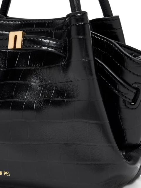 JW Pei Hana croc-effect mini tote bag - Black - zdjęcie produktu nr 2