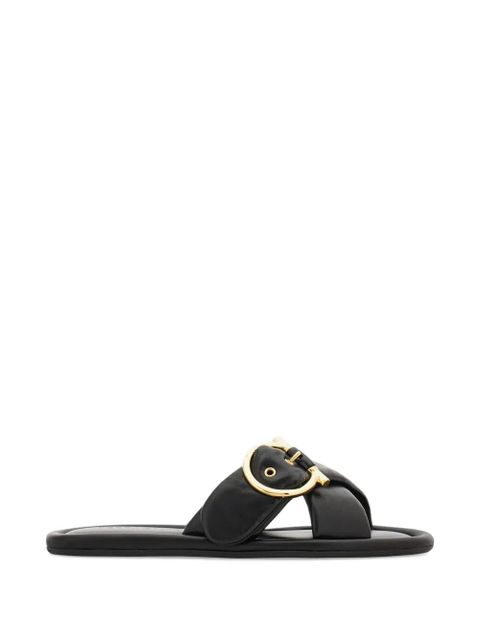 Ferragamo Gancini ornament slides - Black - zdjęcie produktu nr 1