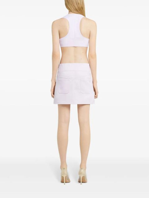 Courrèges racerback crop top - Pink