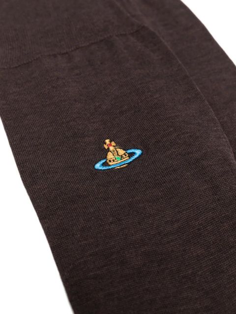 Vivienne Westwood Orb embroidered socks - Brown - zdjęcie produktu nr 2