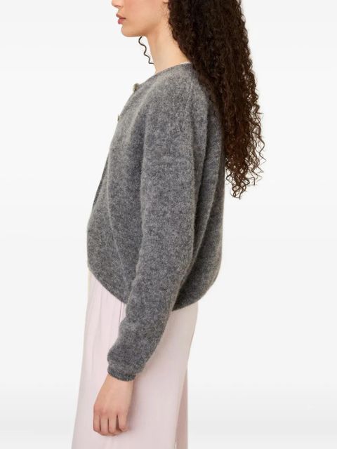 American Vintage Vitow buttoned round-neck cardigan - Grey