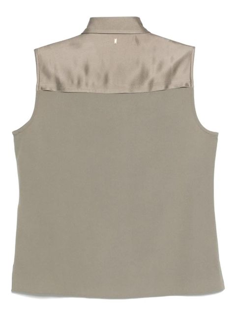 AMI Paris satin blouse - Brown - zdjęcie produktu nr 2