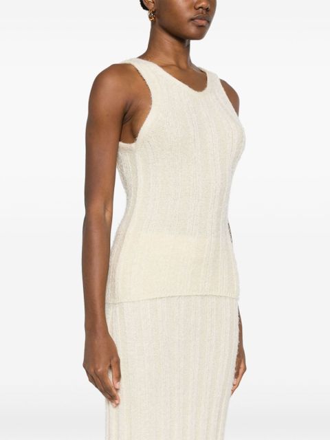 KHAITE Lena tank top - Neutrals