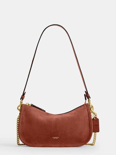 Coach torebka damska skórzana Suede Waverly - zdjęcie produktu nr 1