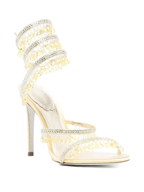 René Caovilla 105mm Chandelier strass heeled sandals - Yellow - zdjęcie produktu nr 2