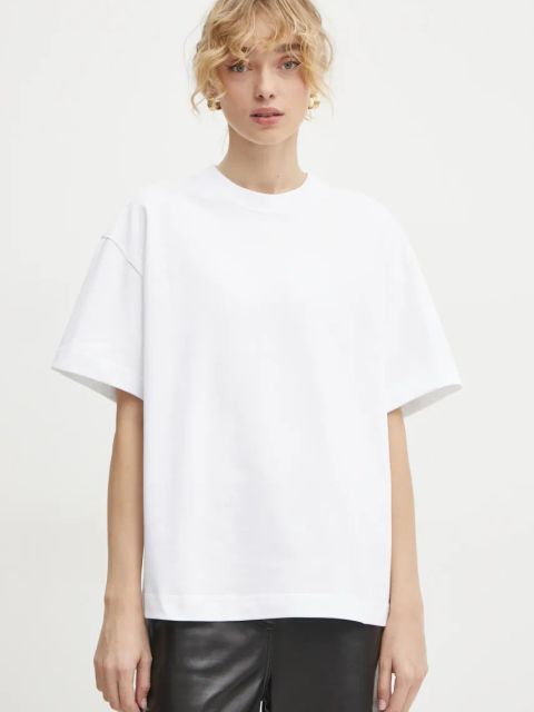 Filippa K t-shirt bawełniany damski kolor biały 30648