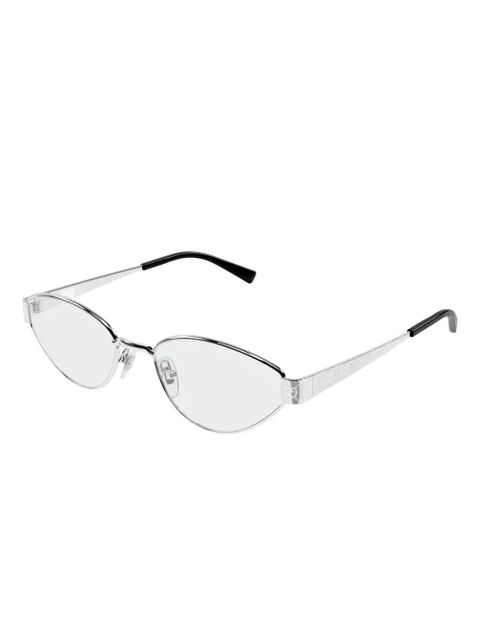 Gucci Eyewear oval-frame glasses - Silver