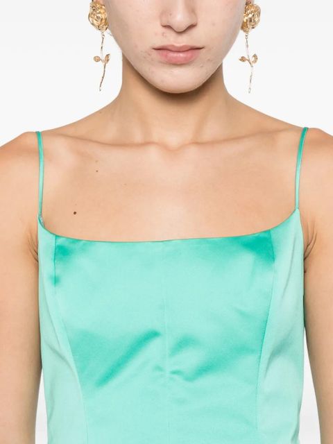 Blumarine green mini dress