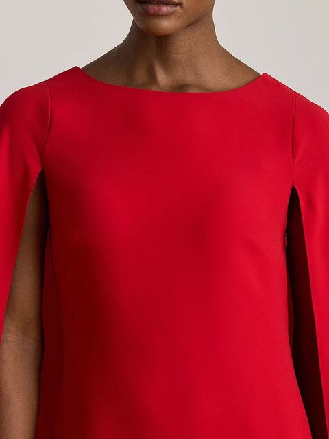 Lauren Ralph Lauren sukienka kolor czerwony mini dopasowana 253980921