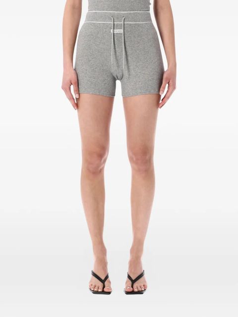 Marine Serre drawstring shorts - Grey - zdjęcie produktu nr 1