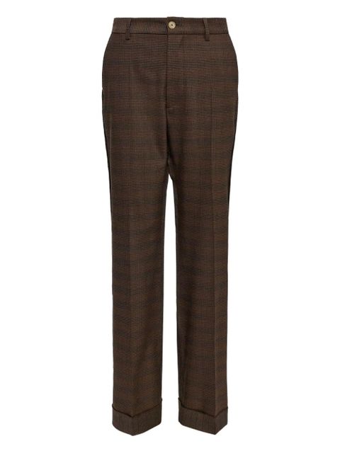MM6 Maison Margiela checked pants - Brown - zdjęcie produktu nr 1