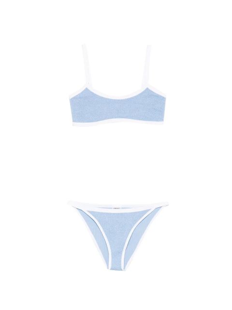 Hunza G Tyler textured bikini - Blue - zdjęcie produktu nr 1