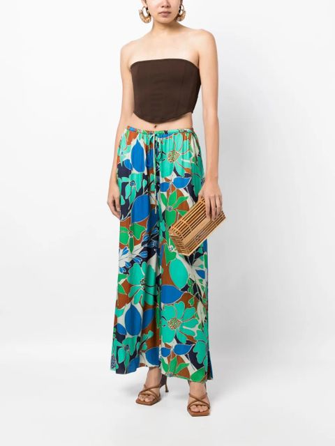 Cult Gaia Alaia floral-print trousers - Green