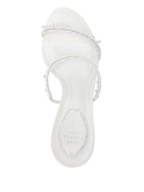René Caovilla 80mm Chandelier sandals - White